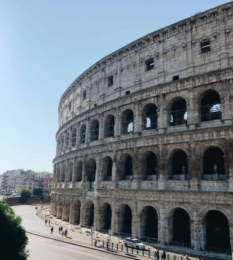 Beautiful Colosseum view in Rome