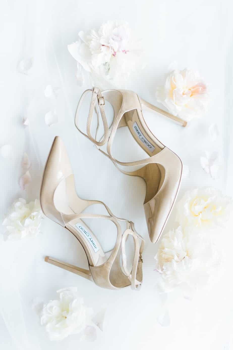 wearing on catholic wedding ivory shoes