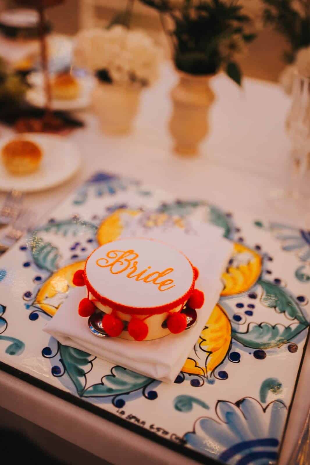 Sicilian Wedding cake Decor 