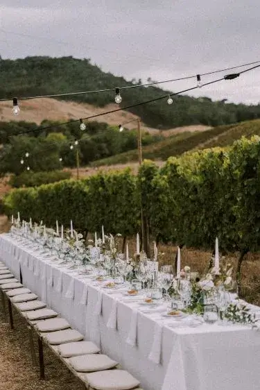 Tuscany vineyard wedding