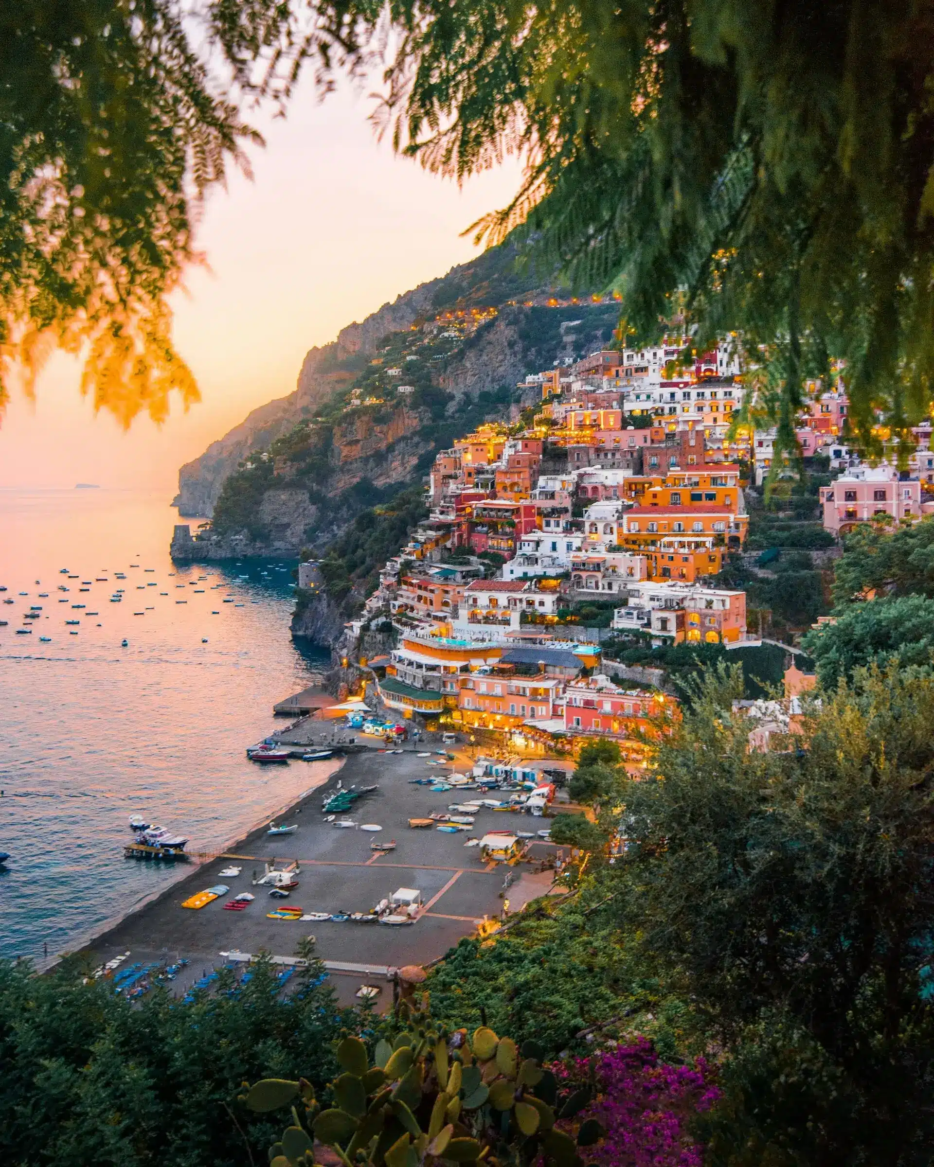 honeymoon Sunset Stroll in Positano